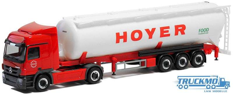 Herpa Hoyer Food Mercedes Benz Actros 60cbm Silo semi-trailer 5059