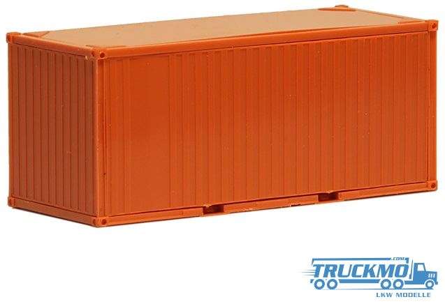 Herpa 20ft Container gerippt braun 490026