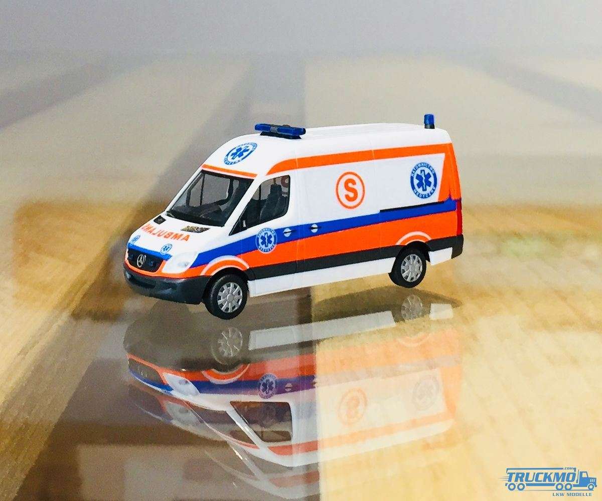 Herpa Ambulance Ratownictwo Mercedes Benz Sprinter LT1125