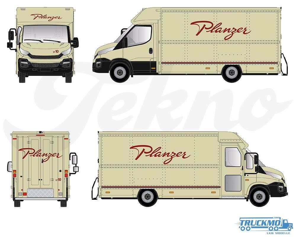 Tekno Planzer Iveco Daily Parcel Transporter 74416-1 1:87
