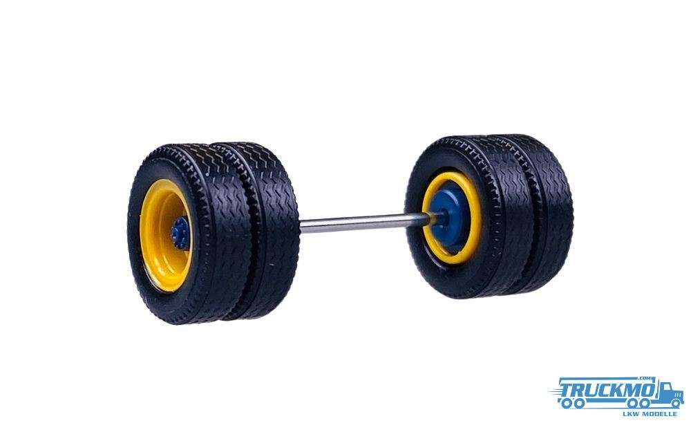 Herpa Axle Zwillingsreigen 2-T Medi Hypoidnarbe yellow / black A10030