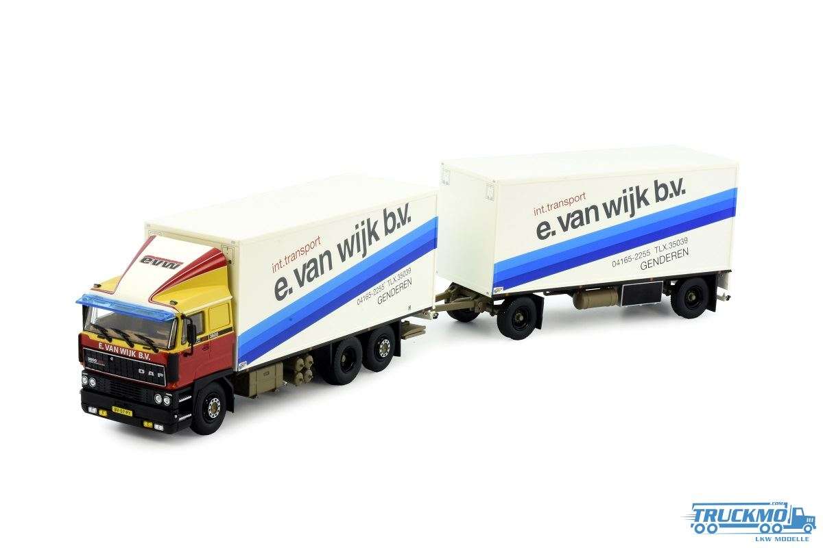 Tekno E. van Wijk DAF 3600 box truck-trailer 83731