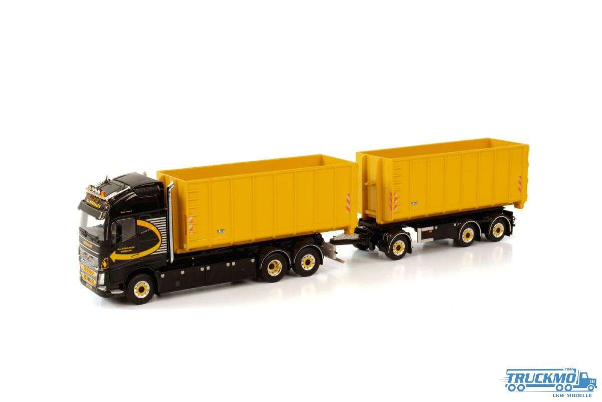 WSI N. Van Straalen Volvo FH04 Globetrotter XL hook lift container truck-trailer 01-3772