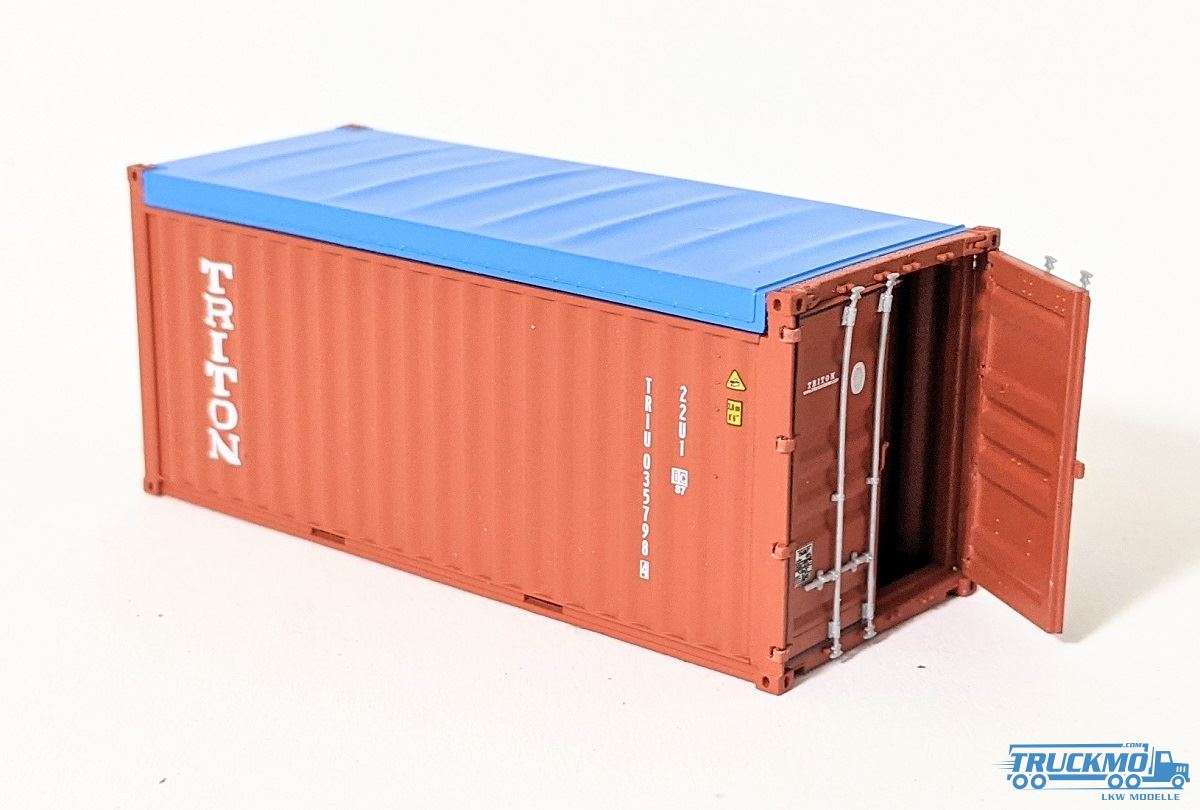 1/50 Container TRITON 40’ Open Top With Tyres 