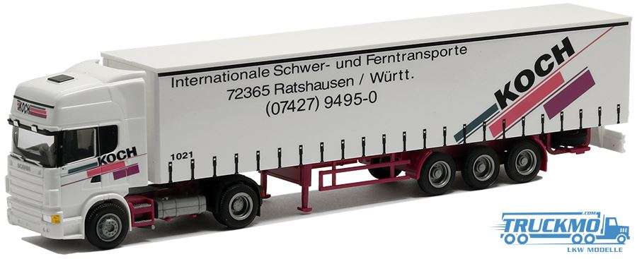 AWM Koch Transporte Scania Topline curtain tarpaulin trailer 75871