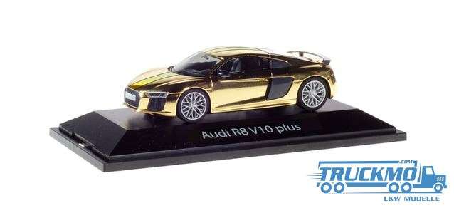 Herpa Audi R8 V10 plus gold-glänzend 071512 1:43