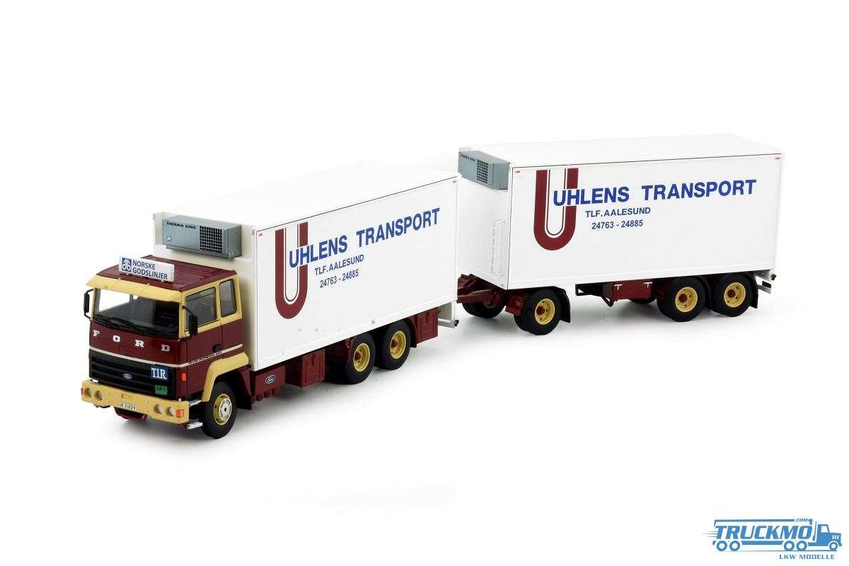 Tekno Uhlens Ford Transcontinental Reefer Truck-Trailer 85484