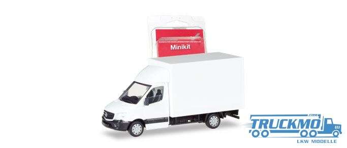 Herpa MiniKit: Mercedes-Benz Sprinter mit Kofferaufbau weiß 013437