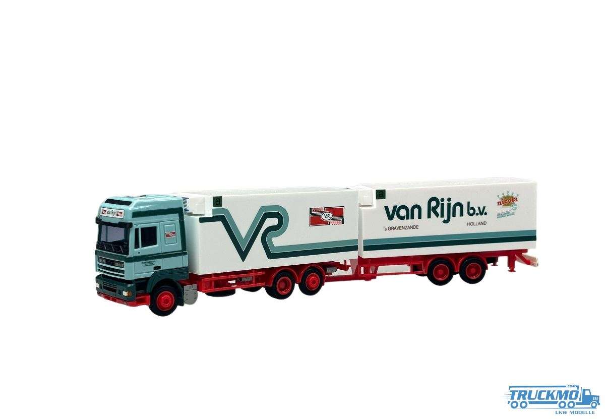 AWM Van Rijn DAF 95 SSC box trailer train 53244