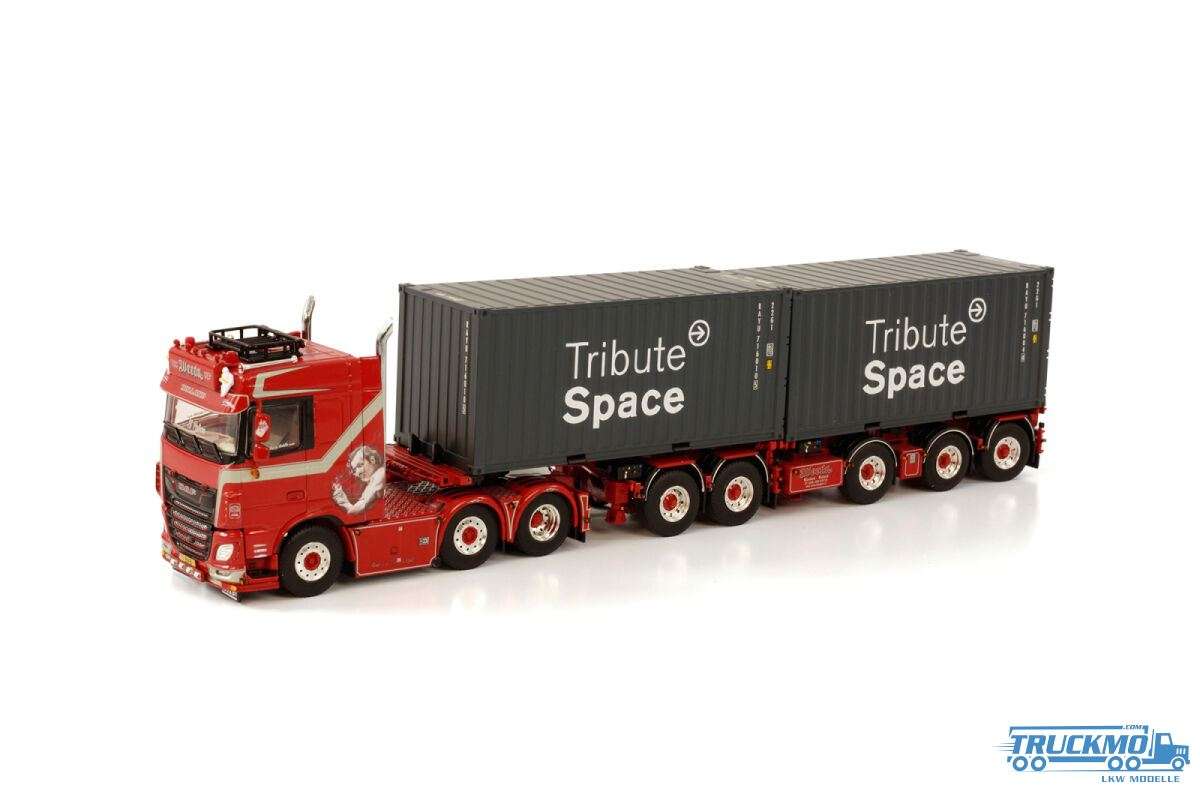 WSI Weeda Transport DAF XF Space Cab 6x2 Combi Container-Trailer 2x 20ft Container 01-3628