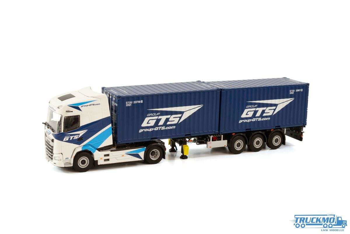WSI Group GTS DAF XG Container trailer + 2x 20ft Container 01-3922