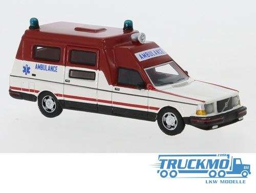 Brekina Volvo 265 Ambulance white red 1985 BOS87715