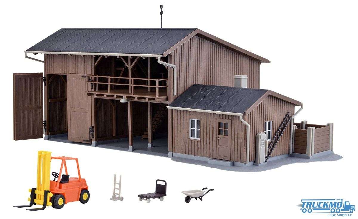 Kibri tool shed with forklift 39815