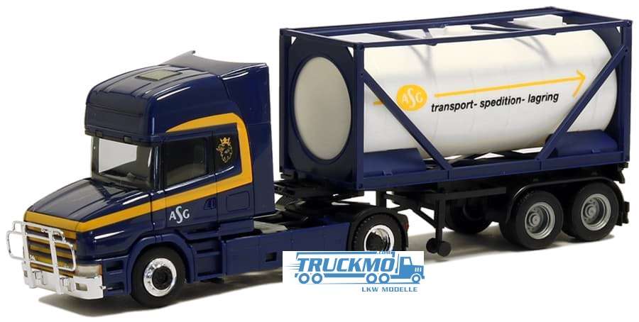 Herpa ASG Scania Hauber container trailer 5165