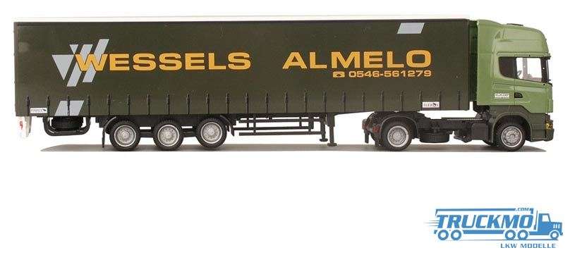 AWM Wessels Scania R Topline Aerop Mega-Curtain canvas box semitrailer 73607