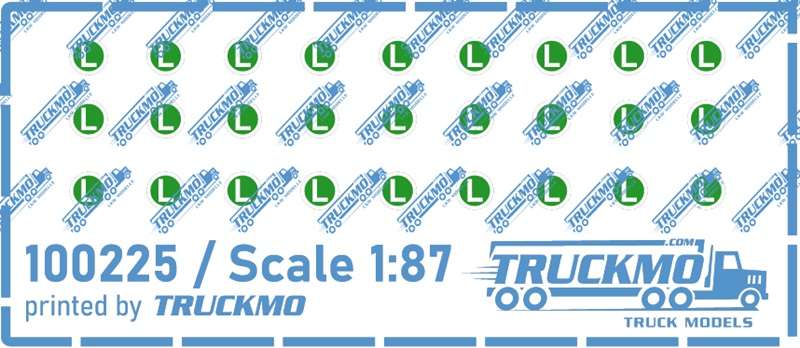 TRUCKMO Decals L-plate 100225