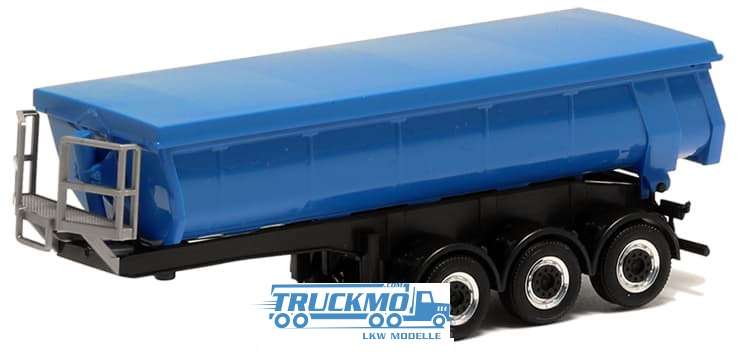 Herpa thermal trough trailer 3-axle light blue 670339