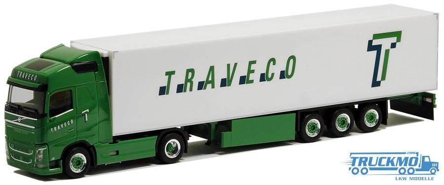 Herpa Traveco Volvo FH Globetrotter reefer trailer 944175