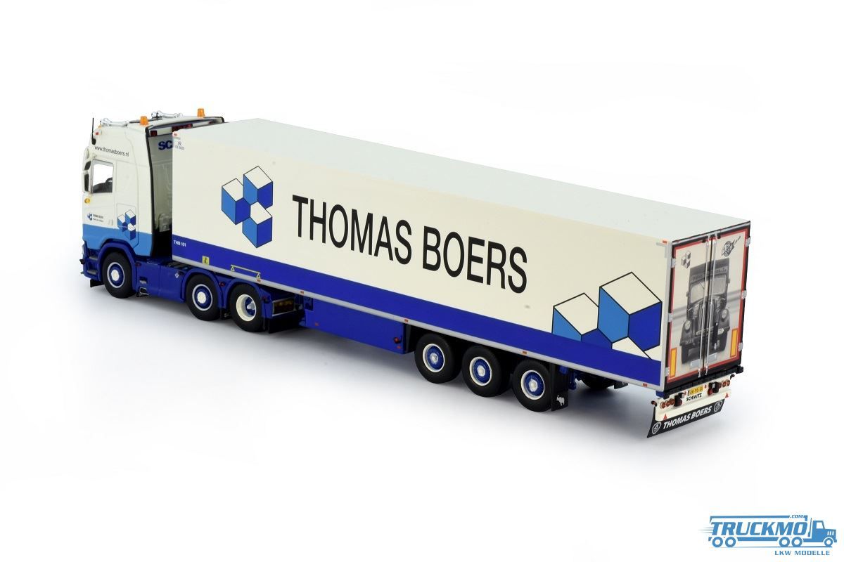 Tekno Thomas Boers Scania Next Gen S-Serie Highline 3-Axle Reefertrailer 80...
