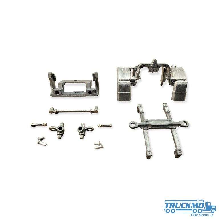 Tekno Parts DAF 2800 front axle + chassis part set 77382