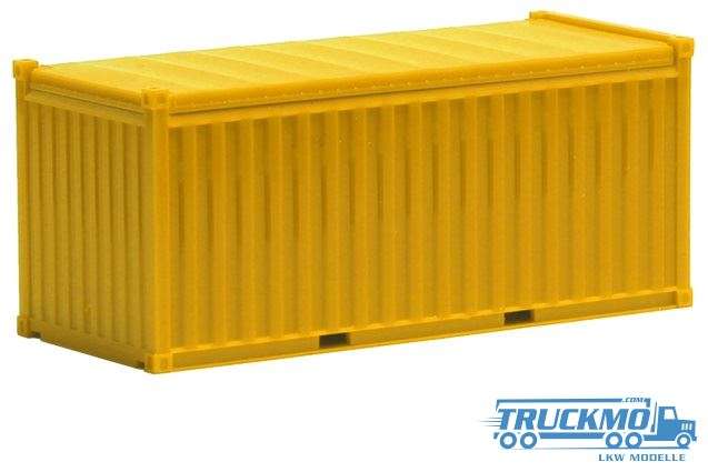 Herpa Open Top Container yellow 20ft 490024