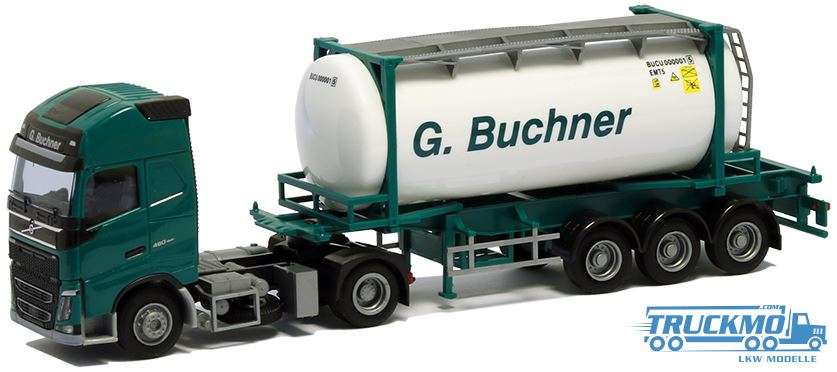 AWM Buchner Volvo Globetrotter FH 2013 24ft Tankcontainer Auflieger 75757