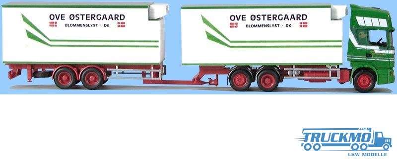AWM Ove Ostergaard Scania 4 R Topline refrigerated box tandem trailer truck 53350