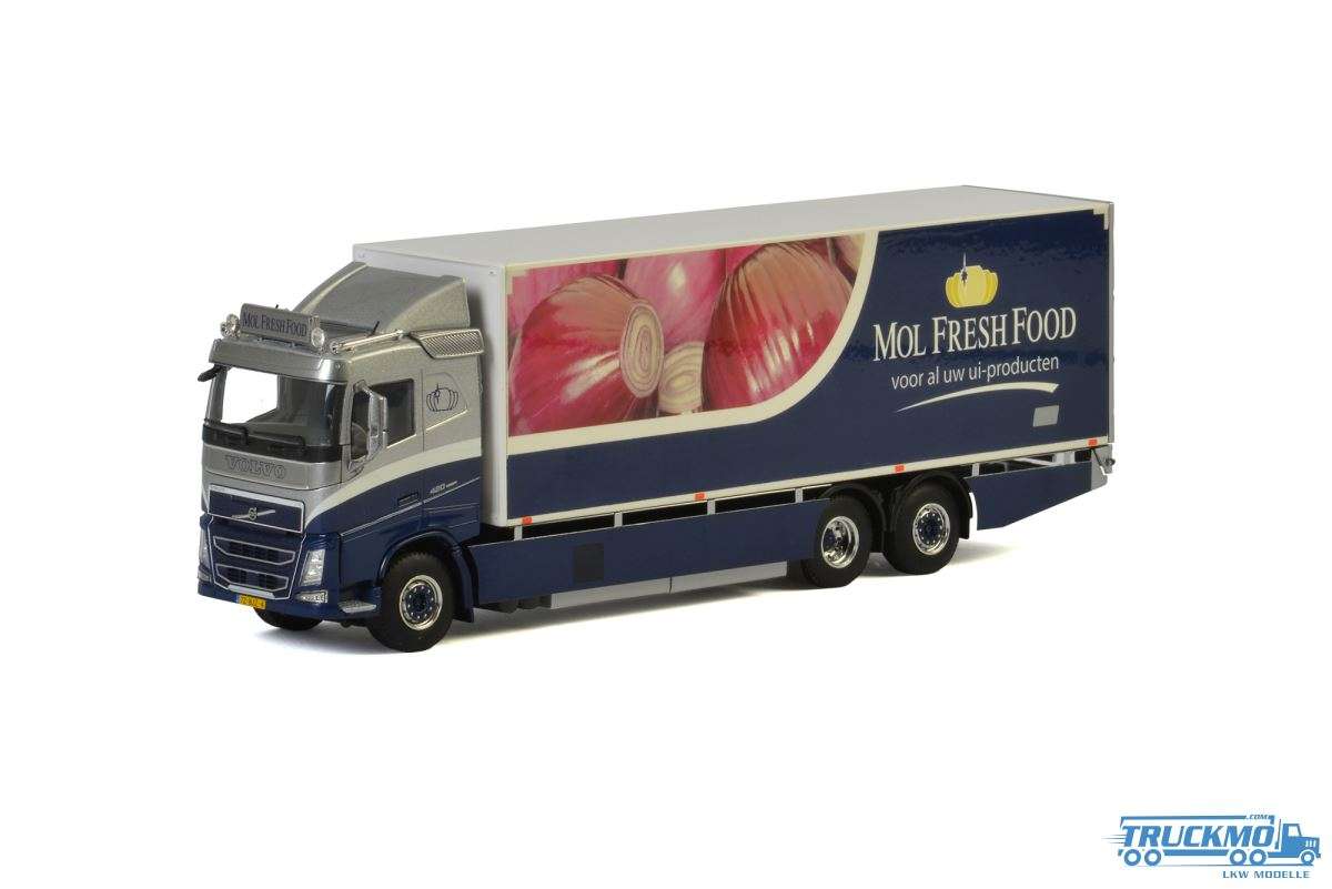 WSI Mol Fresh Food Volvo FH4 Sleeper Cab Riged Box 01-2550 scale truck model